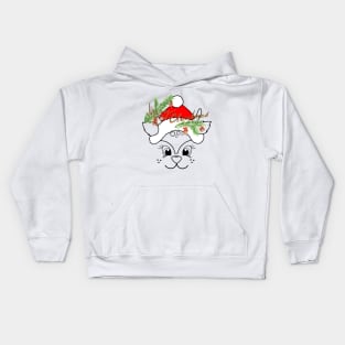 Funny Christmas Holiday Reindeer Cartoon Kids Hoodie